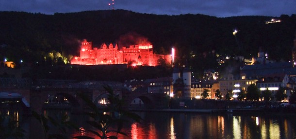 Wohnmobilstellplatz Heidelberg Schlossbeleuchtung 5